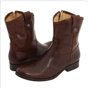 Frye Melissa short brown boots size 7.5